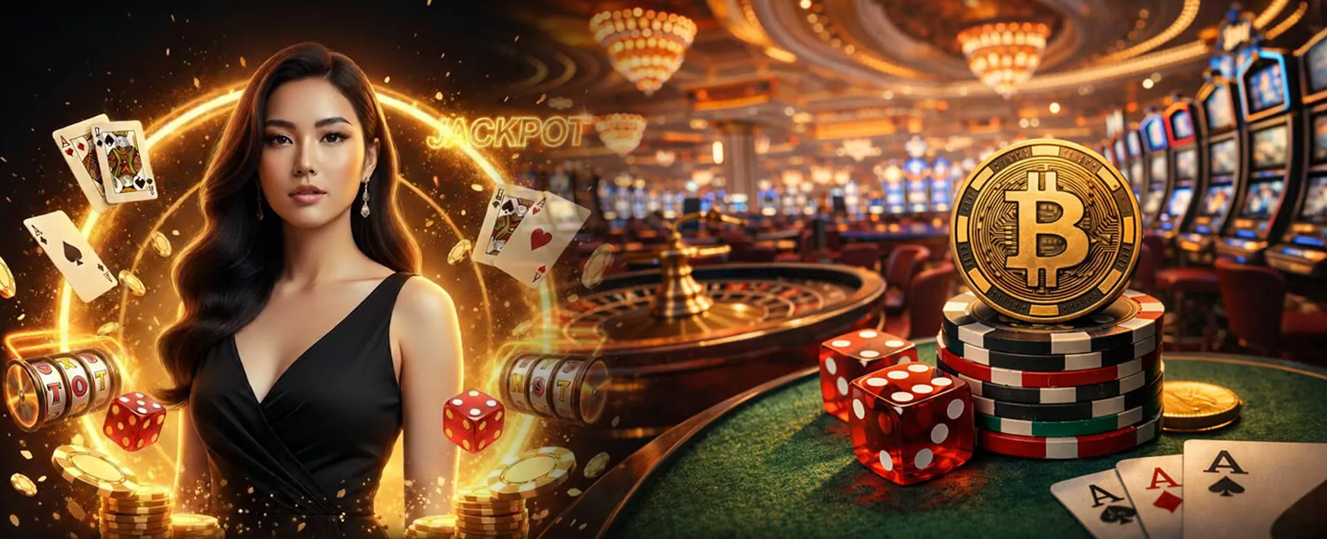 Gamezone Casino Live Baccarat Dealer dealing cards on a luxurious table