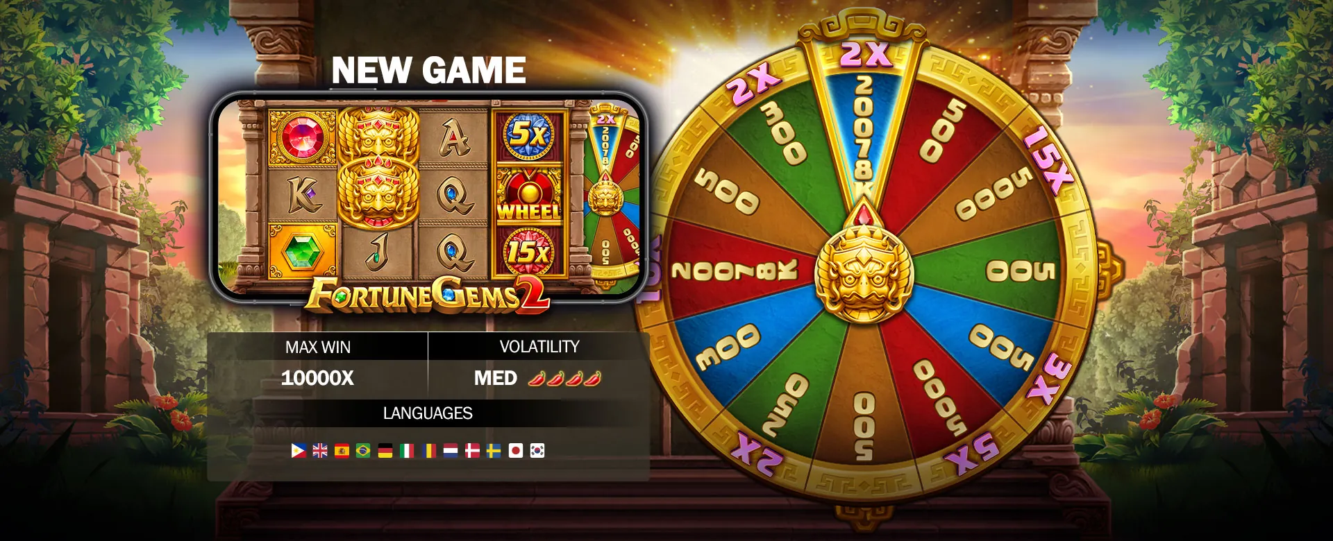 Gamezone Casino Slot Machine with Gold Coins